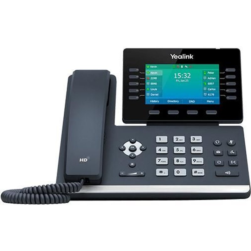 Yealink SIP-T54W téléphone fixe Noir 10 lignes LCD Wifi