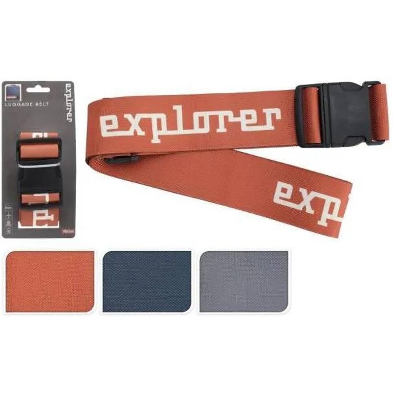 Cinghia Per Valigia Regolabile, 180 X 5 Cm, Colori Assortiti