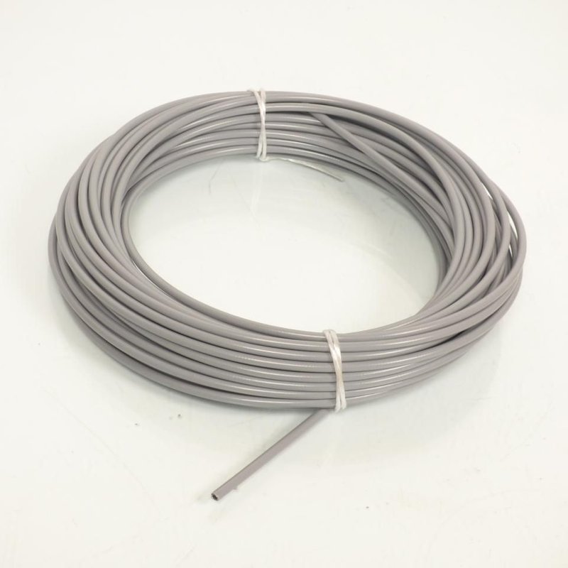 Rouleau de 25 mètres de gaine fil plat 5mm Grise - Ã25/10