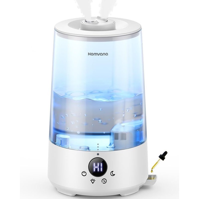 Top-Fill Humidificateur D'Air Pour Chambre À Coucher, 3,6 Litres, 360 Degrés, Brume Froide, 34 H, Durable, Silencieux 16 Db, Petit Diffuseur D'Huiles Essentielles