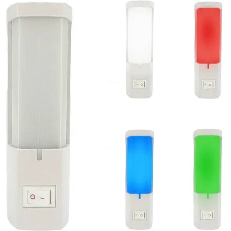 Veilleuse Sur Prise Dora Rectangulaire Blanche 0,4w Led Horoz