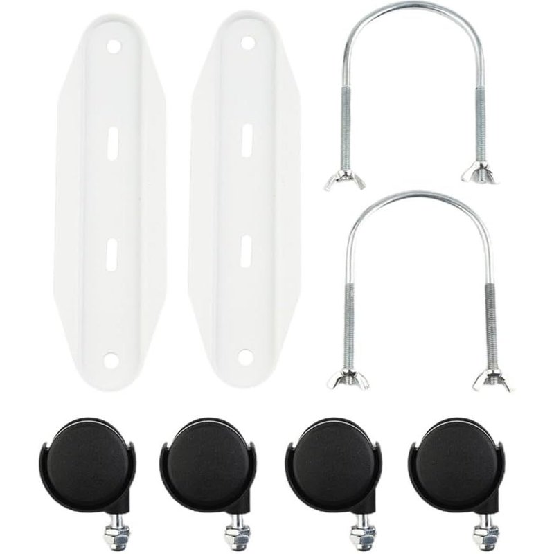 Lot de 2 roulettes de Support pour radiateur hydroélectrique, Chauffage électrique, Chauffage spécial, Roues de Base de Remplacement, Noir