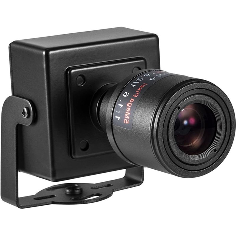 Mini caméra IP POE 4MP, Petite caméra de sécurité d'intérieur,Manuel Zoom 6-22mm Objectif, Vision à Distance P2P vidéo CCTV POE, détection de Mouvement H.265 (I712-2-P-HS4)