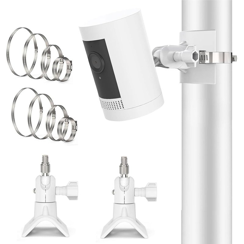 Support pour caméra extérieure et caméra intérieure, support de mât pour caméra extérieure Plus & Ring Stick Up Cam/Pro, support de pôle pour anneau de caméra intérieure, support mural pour caméra