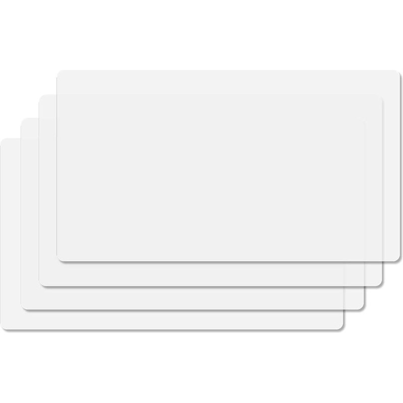 Lot De 4 Sets De Table Pvc Set De Table Plastique Transparents Lavable Antidérapants Et Résistants À La Chaleur