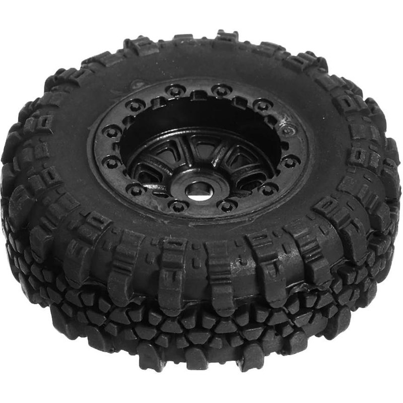 4 Pcs 13612 Rc Pneus De Voiture Pour Rgt 136240 V2 1/24 4wd Véhicule Rc Rock Crawler Pièces Hors Route-Générique