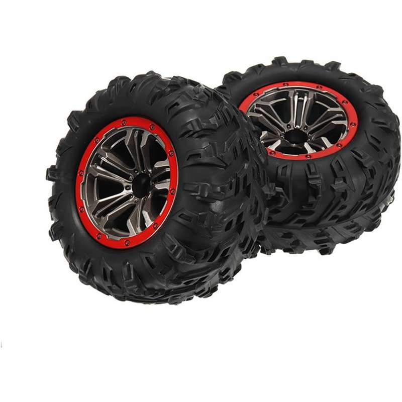 2pcs Hub Roue Jante Et Pneus Pour 9125 1/10 2.4g 4wd Rc Voiture Pièces No.25-Zj02-Générique