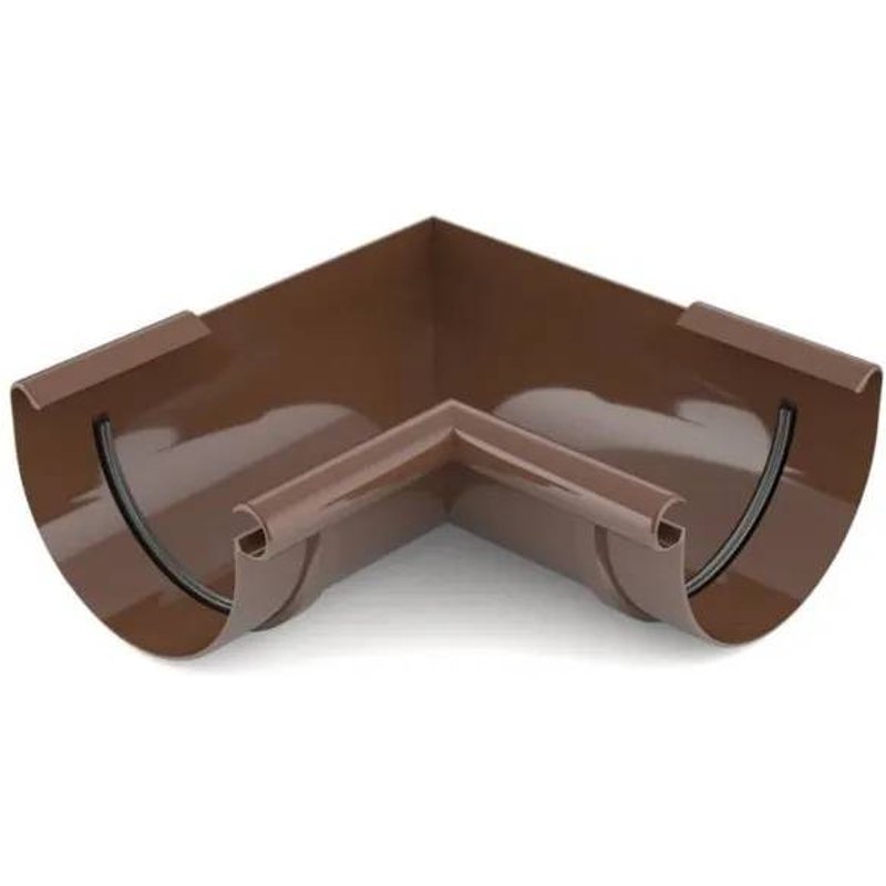 Angle Intérieur 90° pour Gouttière, Marron, Système 75