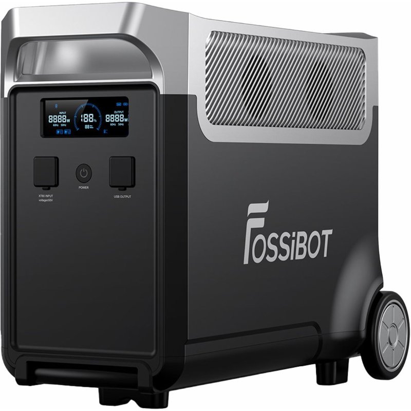 FOSSiBOT FB3840 batterie LiFePO4, capacité 3840Wh, station électrique extensible jusqu'à 11520Wh maximum, batterie de secours adaptée à l'alimentation d'urgence domestique et aux voyages de camping