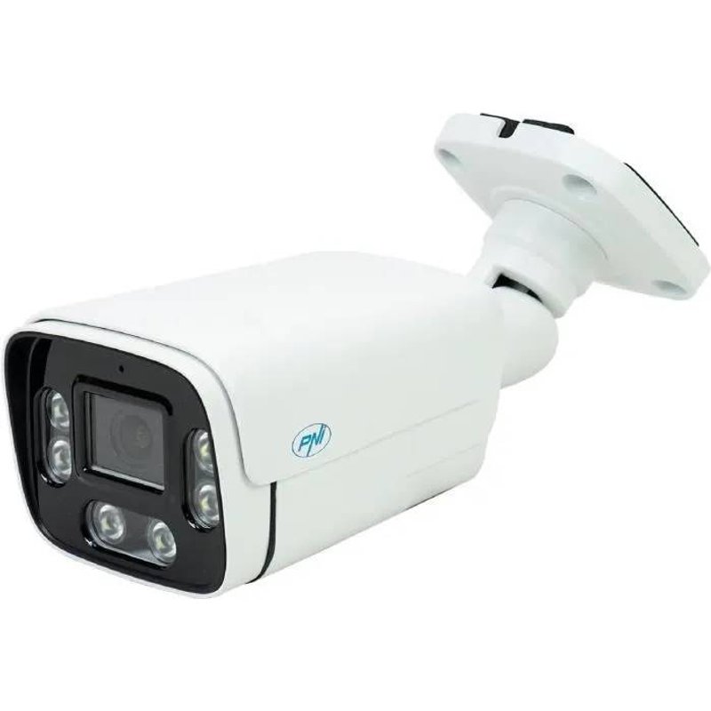Caméra de vidéosurveillance PNI IP780,8MP,4K,IP,6 LED IR,IP66,Bianco