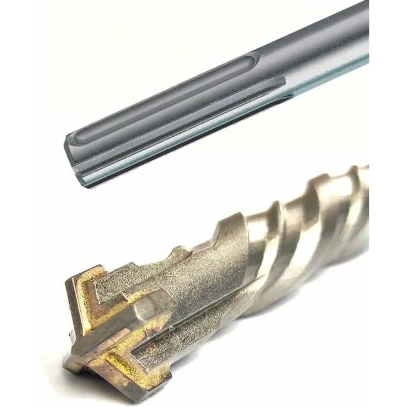 Foret Ă percussion pour SDS-MAX 4 taillants Ă 30, 0mm x 520mm longueur