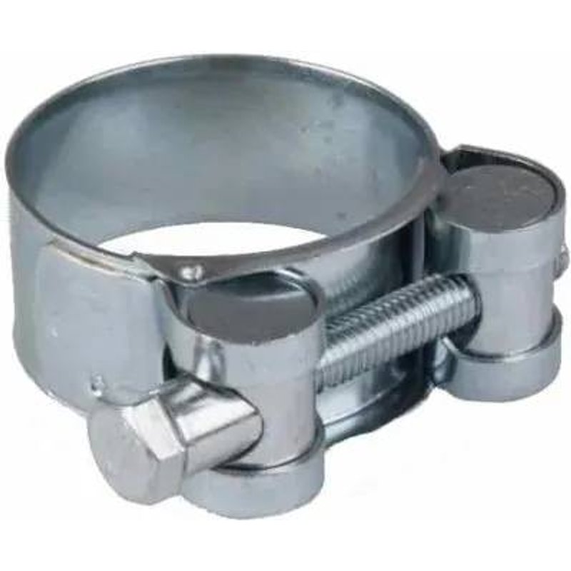 Collier de Serrage à Boulon 26-28mm, Acier Galvanisé