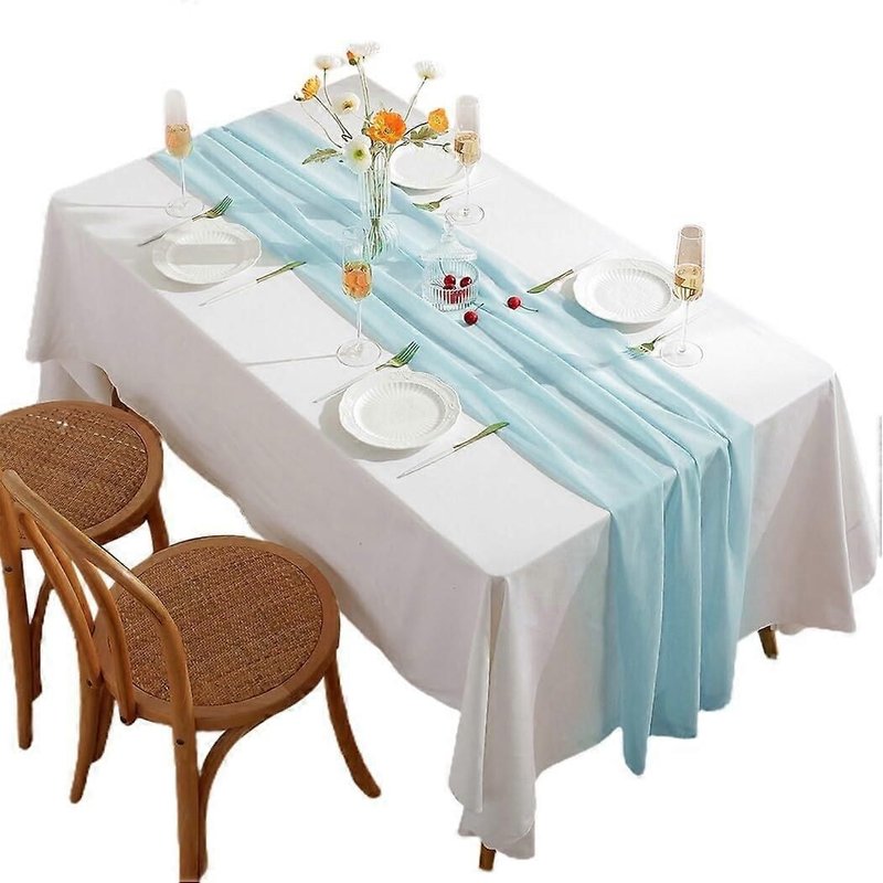 Table de salle à manger Coureur: Plaine de Couleur Solide de Polyester, 118 x 27 Pouces, Une Taille, Pas de Pierres précieuses