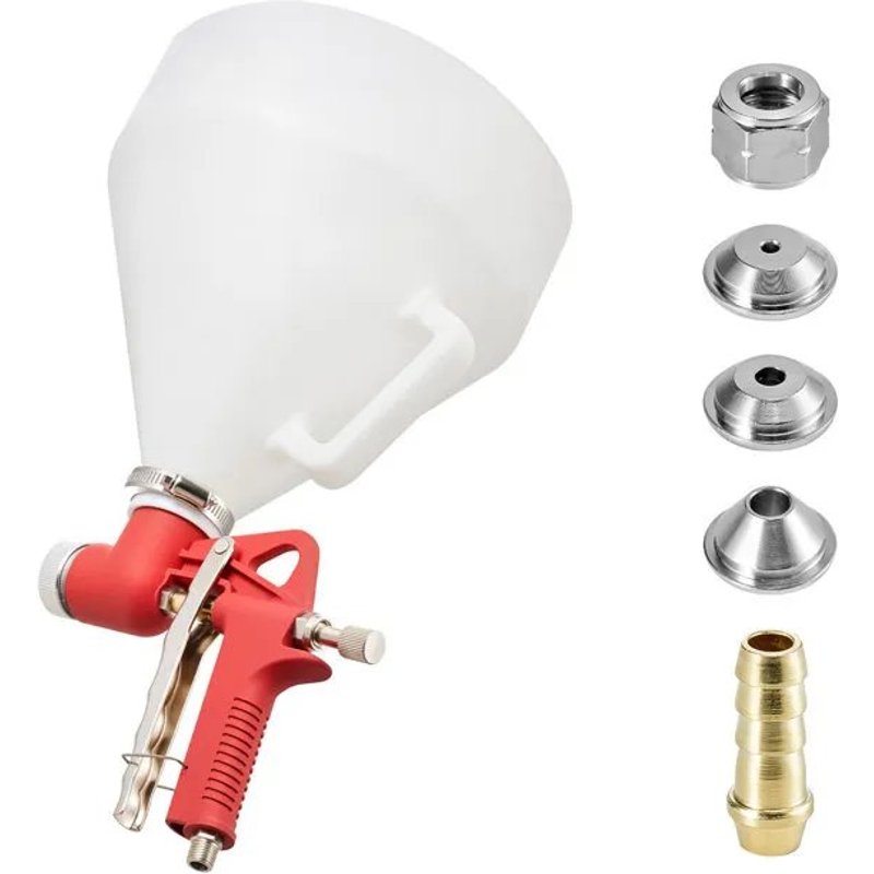 Pistolet à Peinture Pneumatique-Duoku-avec Trémie 4,5 L-3 Buses de 3,5 mm-6 mm et 8 mm-Outil Professionnel