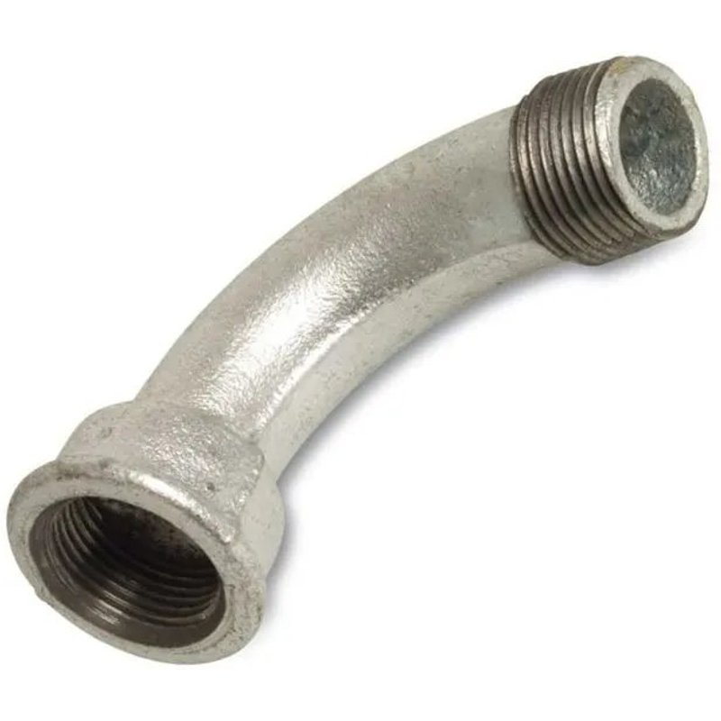 Coude Fileté en Fonte Malléable 90°, 3/8 Pouce, Raccord Plomberie