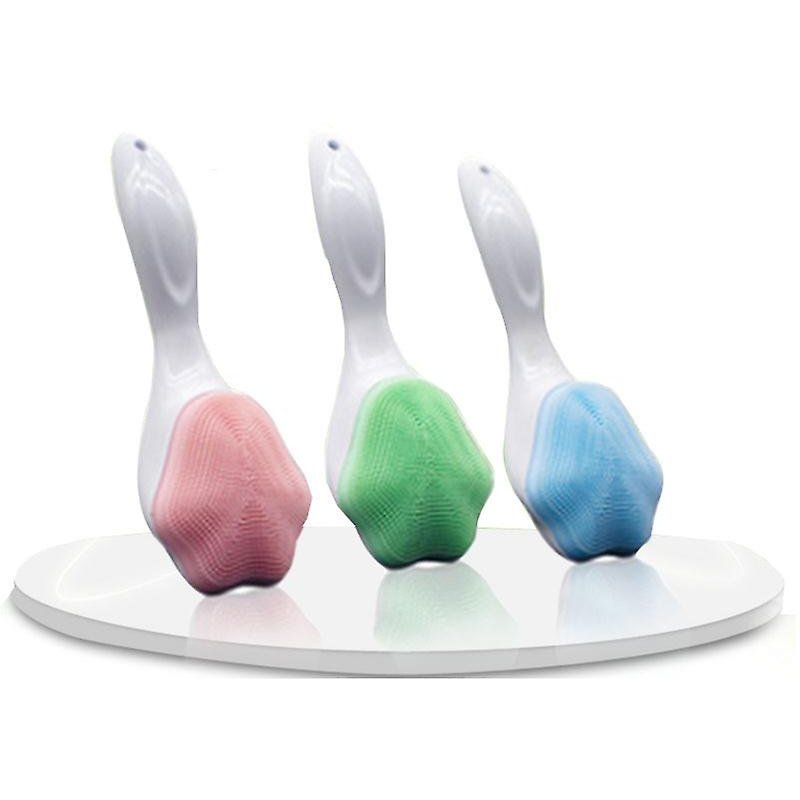 Lot De 3 Brosses Nettoyantes Pour Le Visage En Silicone Avec Poignée