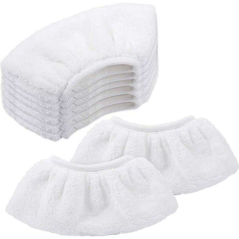 Lot de 8 chiffons en microfibre pour buse Ă main, accessoire pour nettoyeurs vapeur SC 1, 2, 3, 4, 5