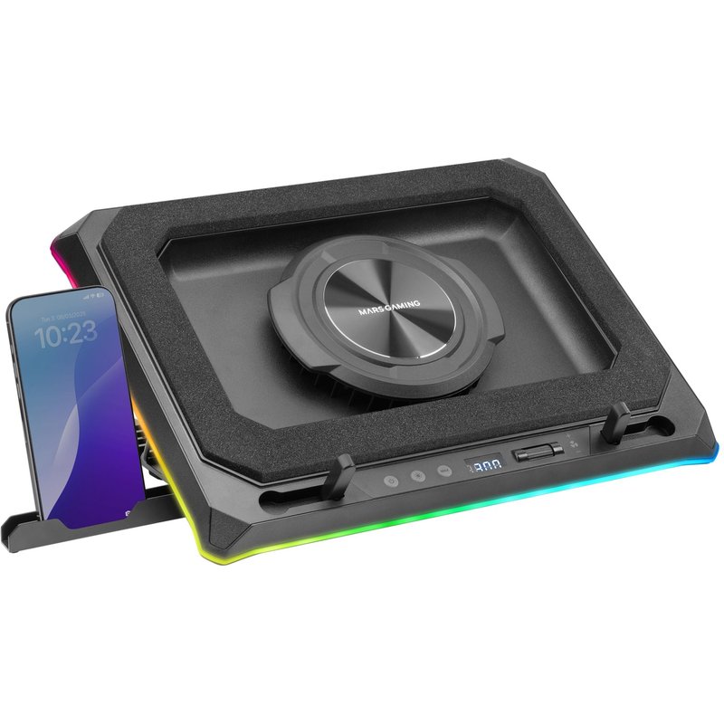 Mars Gaming MNBC-ULTRA système de refroidissement pour ordinateurs portables 45,7 cm (18") 2400 tr/min Noir