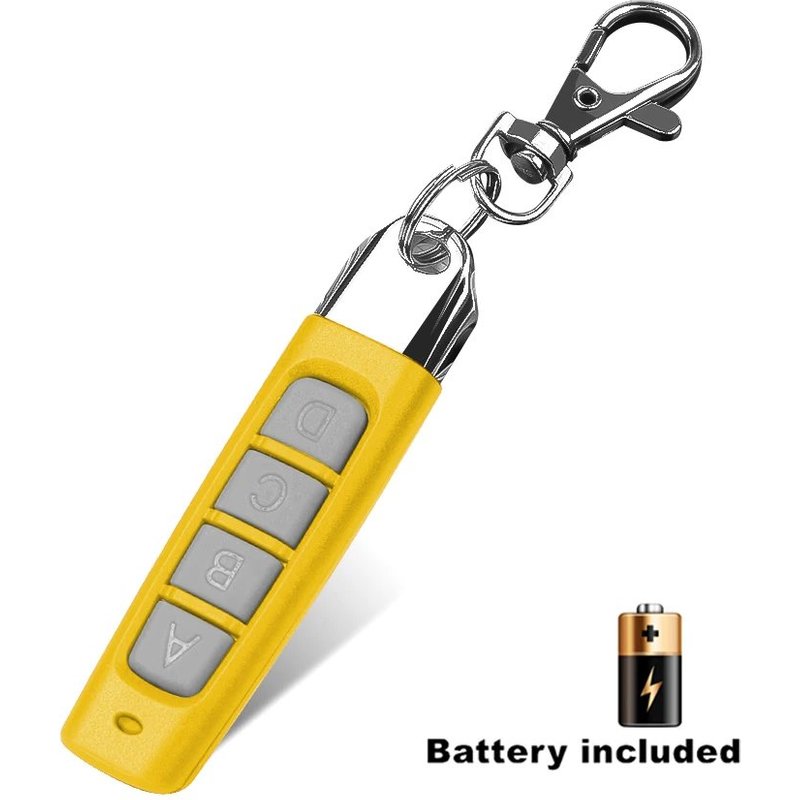 Télécommande Z successive, ouvre-porte de garage, duplicateur de télécommande, clone d'apprentissage, code automatique roulant, clé de voiture, 433mhz, 4 CH, 433.92 Yellow Grey