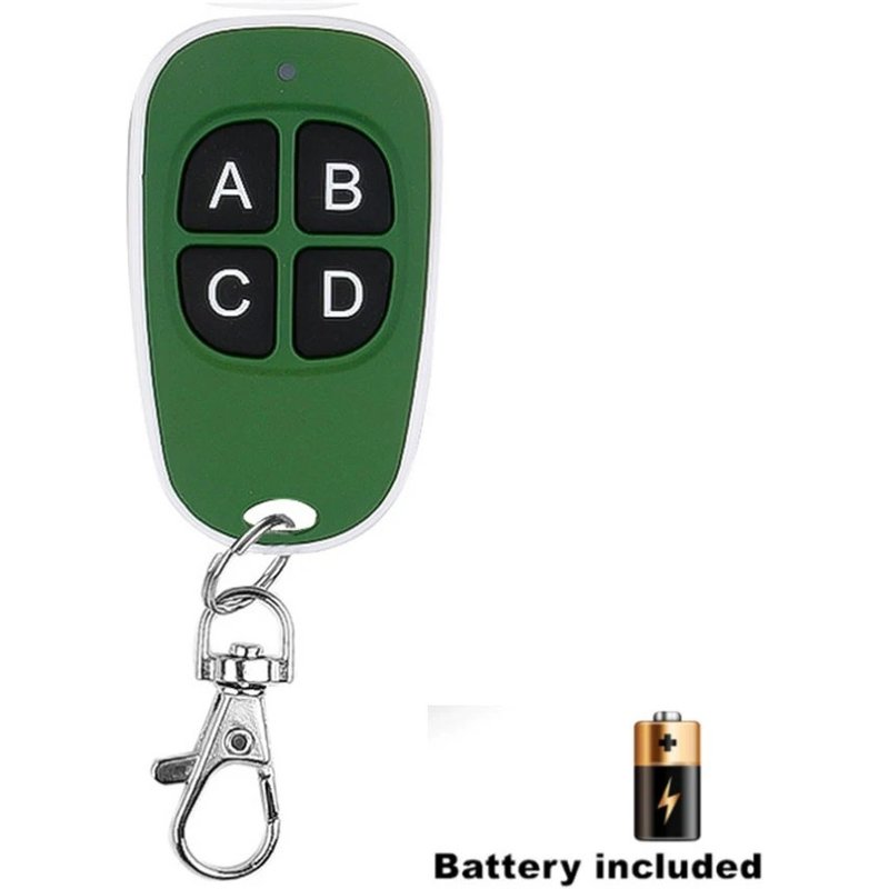 Télécommande sans fil universelle pour porte de garage, duplicateur de code de copie, porte-clés, 433 MHz, 4 prédire, clonage Z successif, 433.92 Green