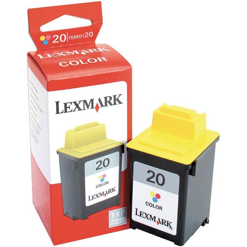 Lexmark Cartridge No. 20 - Couleur (cyan, magenta, jaune) - original - cartouche d'encre - pour Lexmark X70, X80, X84, X85, Z42, Z43, Z44, Z45, Z51, Z52, Z53, Z54, Z703, Z705, Z715, Z82