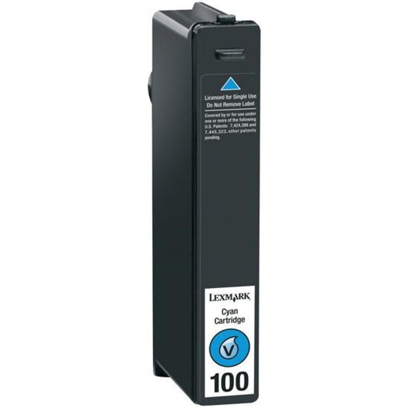 Lexmark Cartridge No. 100 - Cyan - original - cartouche d'encre LCCP, LRP - pour Lexmark Prevail Pro704, Value Ink Prevail Pro709, Value Ink Prospect Pro209
