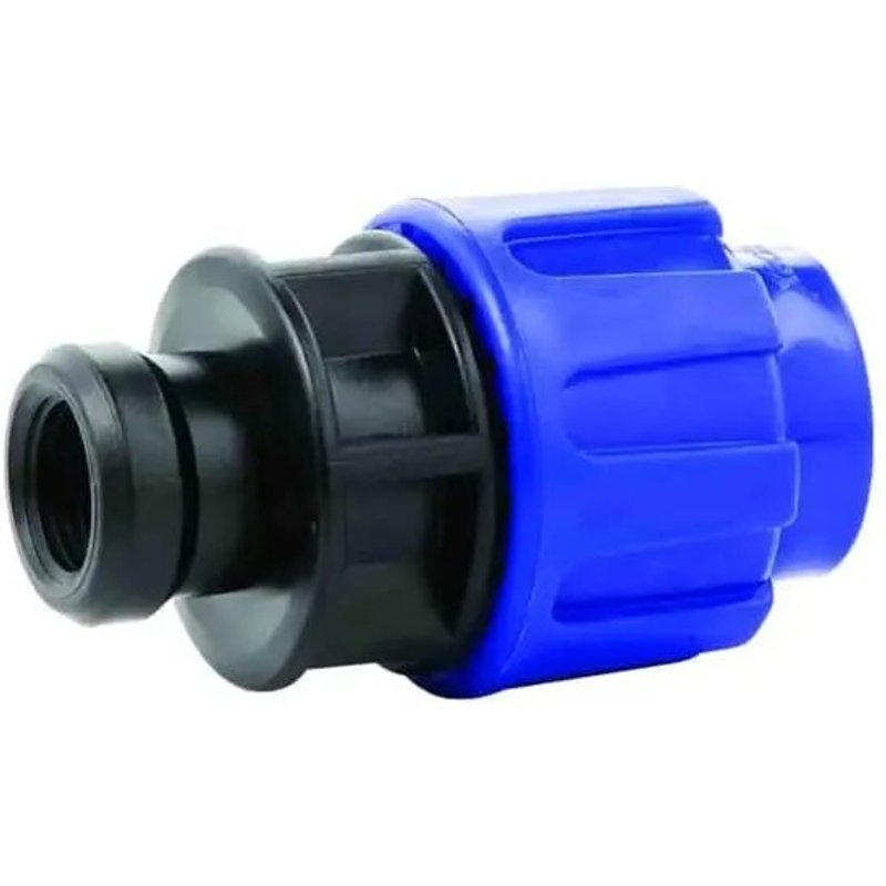 Raccord PE 20mm, Raccord Compression 1/2", Polypropylène, Eau Potable