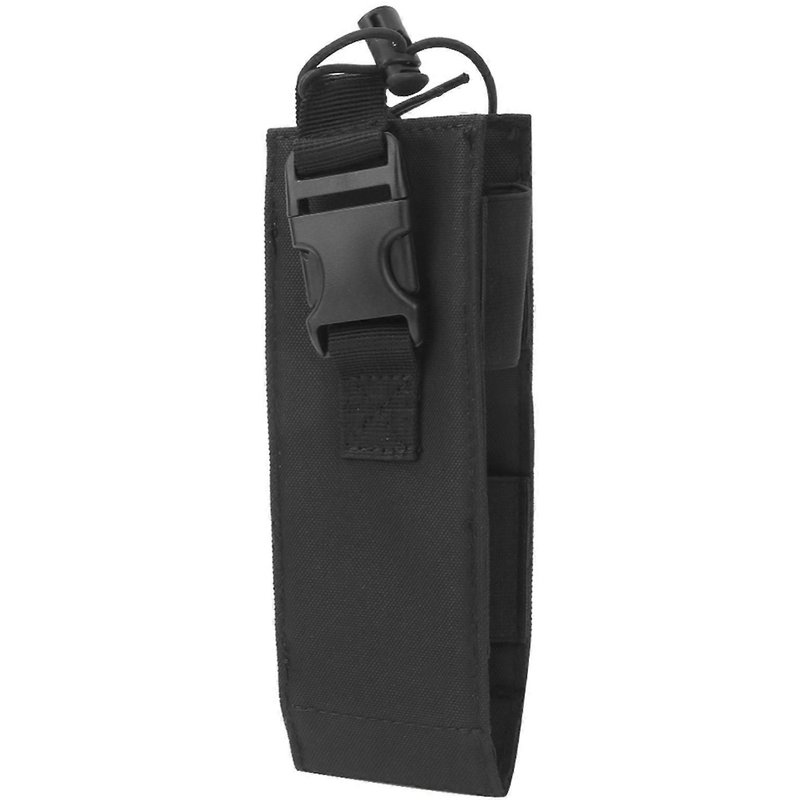 Pochette Nylon Noir Portable Extérieur Militaire 2025 - Ventilateur Tactique Talkie-walkie