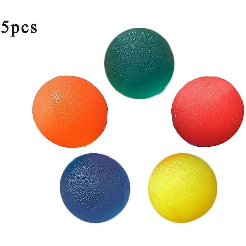 Lot de 5 balles anti-stress Fidgets forme ronde - Pour mains et doigts - Détente