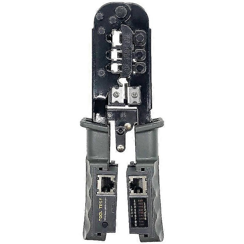 Pince à sertir RJ45 et testeur de câble LAN - Pour Cat5, Cat6, Cat7 - Outil de réseau métallique