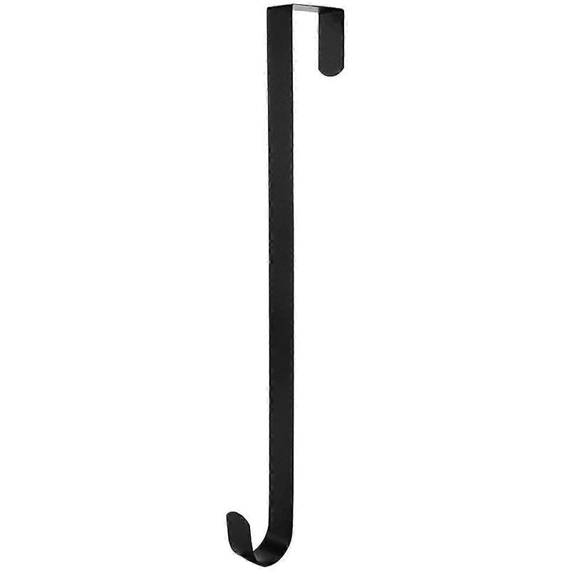 Porte-couronne Porte Entrée 38cm Anti-rouille - Noël Halloween Noir - Solide