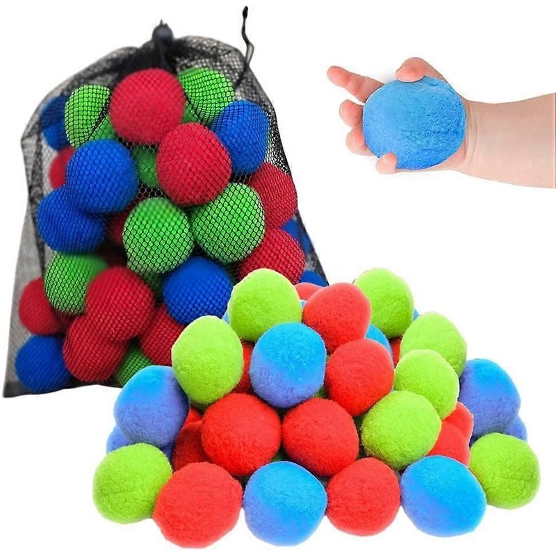 Lot De 20 Balles D'eau Réutilisables 5cm - Couleurs Variées Absorbantes - Pour Piscine, Plage, Jeux D'eau