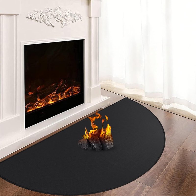 fire retardant fireplace mat 120 x 70 x 0.1 cm spark protection mat for fireplace stove fire retardant floor protection mat for fireplace floor protection mat fire retardant floor protection mat for