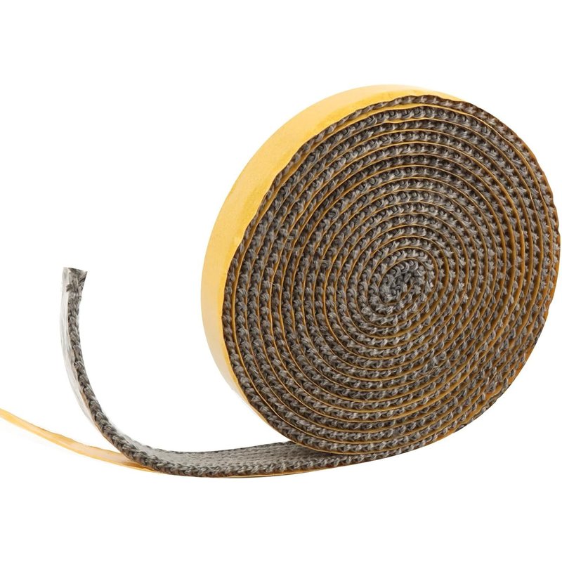 Fireplace Insert Gasket,Fiberglass Seal Self-Adhesive Heat Resistant Sealing Tape for Stove,Fireplace,Smokers,Tube Stove,Stove Door (3 m x 20 mm x 3 mm)