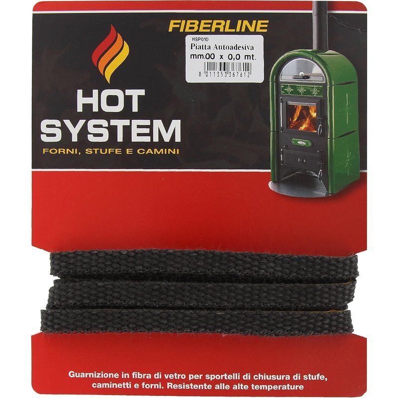 Replacement Seal Flat 10 mm for Doors Stoves Ovens Fibreglass 2.5 m