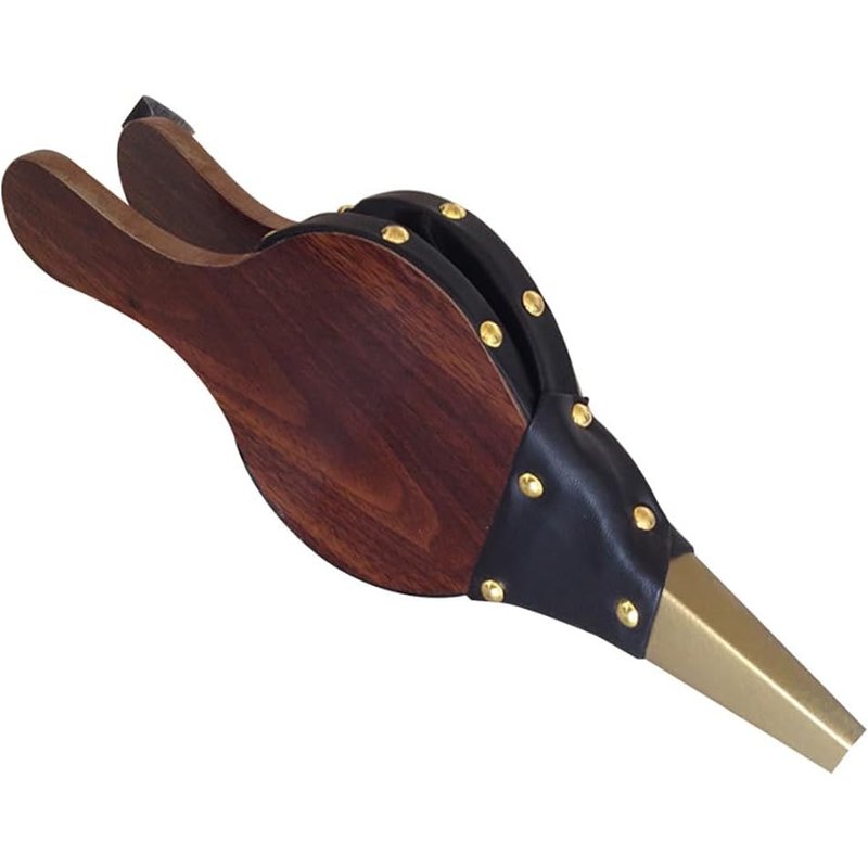 Wooden Fireplace Bellows,Large Wood Blower with Hanging Strap for Barbecue,Fireplace and Camping