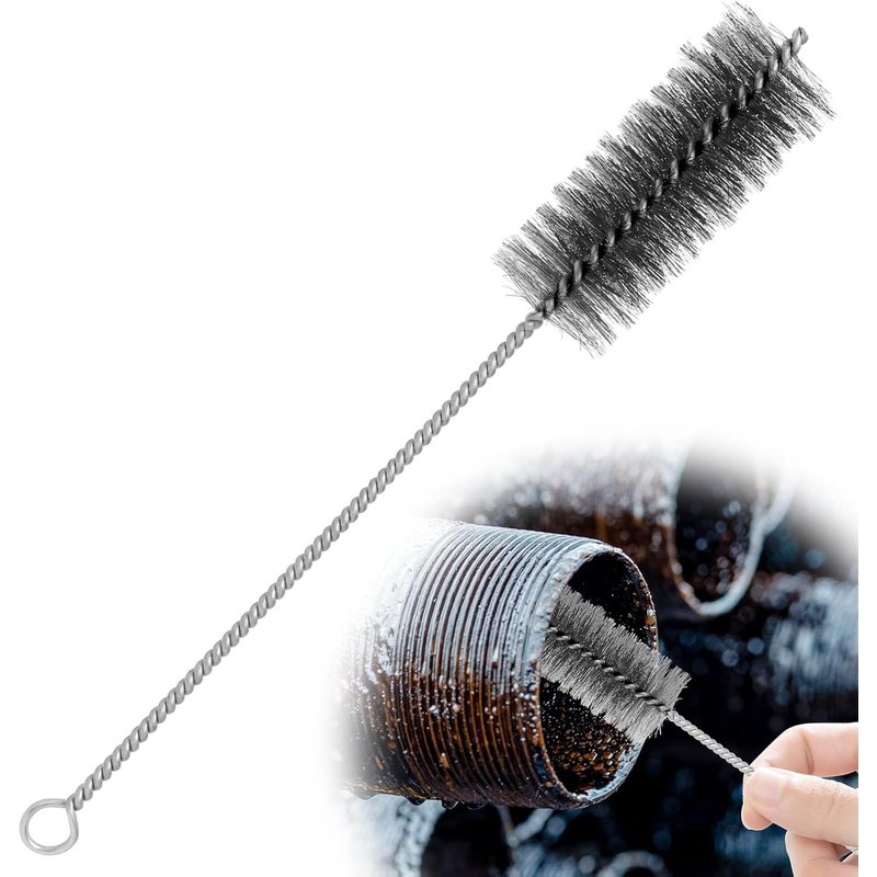 40mm High Performance Stainless Steel Chimney Brush Rust Resistant 300mm Handle for Deep Cleaning