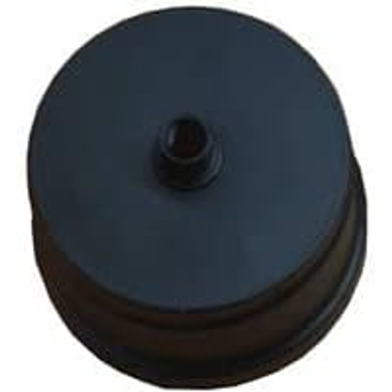 Black plug for pigtail T-fitting Ferrous steel mm 1,2. (D 80 mm with exhaust)