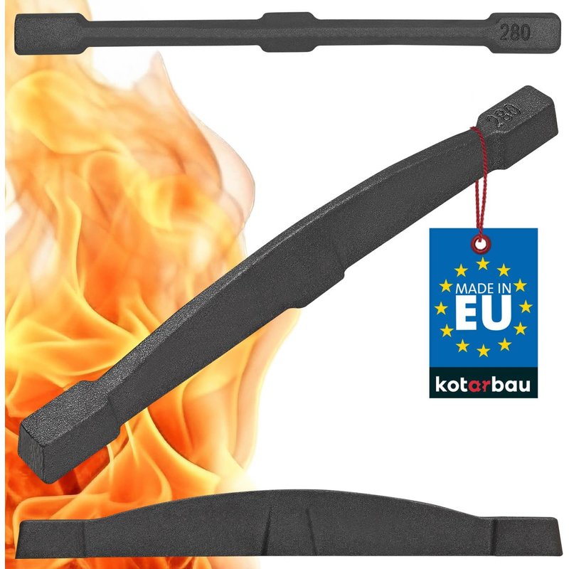 Cast Iron Fireplace Grill 280 mm Cast Iron Grill for Wood Stove Insert Fireplace Grill Cast Iron Fireplace