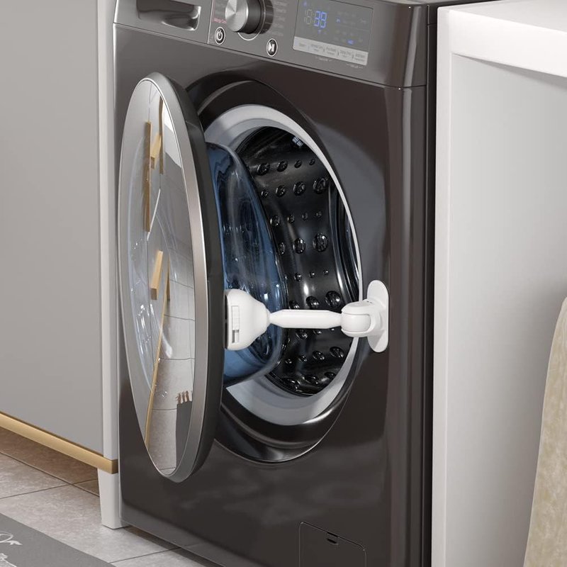 1 Pack Baby Washer/Dryer Door Stopper Door Holder Child Washing Machine Door Lock Safety Door Lock For Washer Dryer (White)