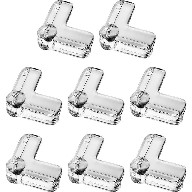 8 X L Shape Clear Corner Guards - Inflatable Corners Soft And Heavy Duty Baby Safety Essential