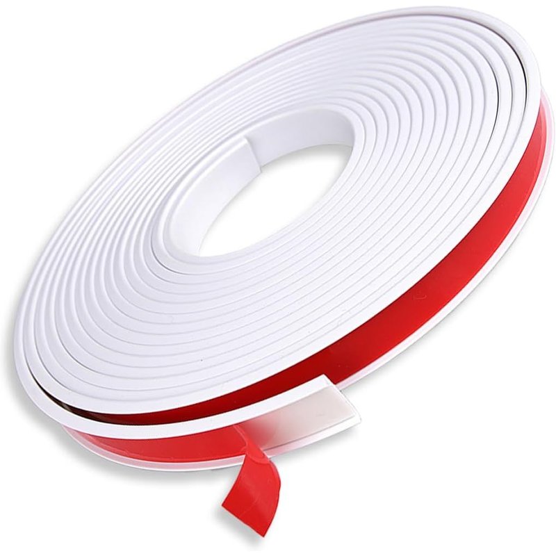 1 Roll U-Shape Flexible Tpe Edge Band,Foldable,Self-Adhesive,Table Corner Protection For Baby,Wooden Edgeband,Corner Table (16mm X 2m) (White)