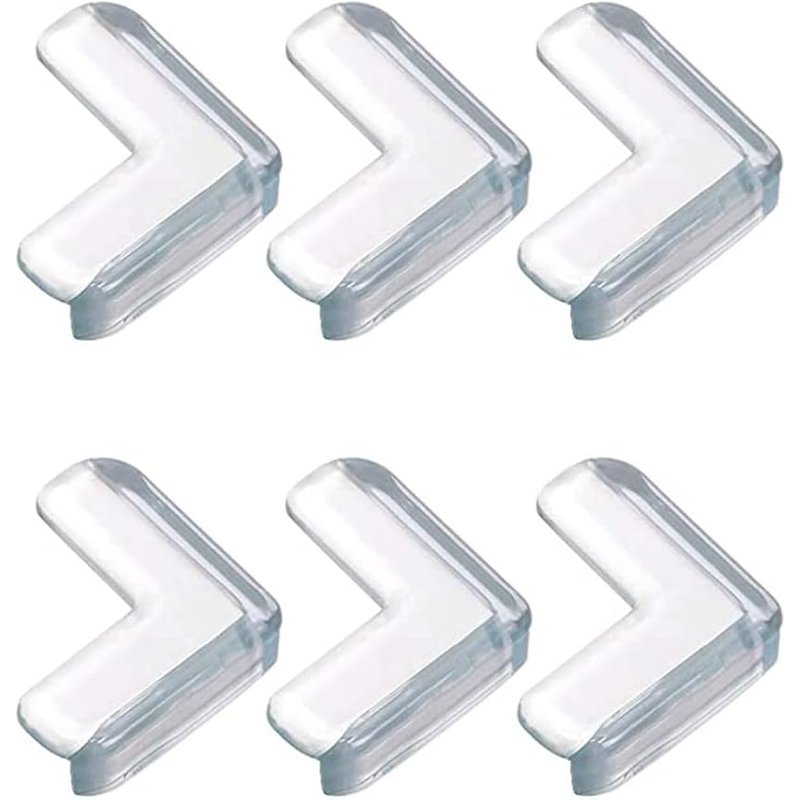 Baby Table Corner Protector,6 Pieces Transparent Furniture Corner Protector,Soft And High Resilience,Protects Baby From Sharp Table Corners (L-Shape)