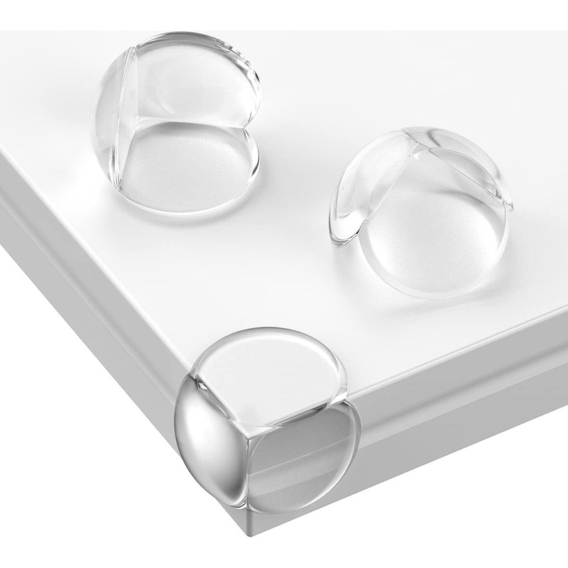 20 x Clear Table Corner Protectors with Zip Bag