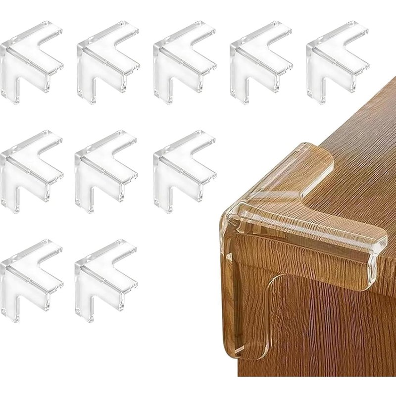 Baby Table Corner Protector,10 Pieces Soft Table Corner Protector,Strong Transparent Adhesion,Corner Protector,Suitable For Cribs,Fireplace,Corners