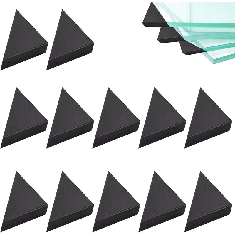 Table Corner Protector,Glass Table Corner Protector,Table Corner Protector,Black Corner Protection Cushion for Corners and Mirrors,12 Pieces