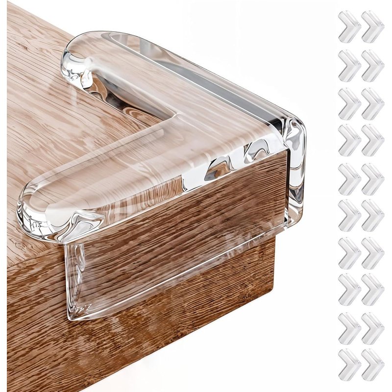20 X Baby Table Corner Protectors ¿ Self-Adhesive Corner Protectors Transparent ¿ Baby And Child Table Corner Protectors