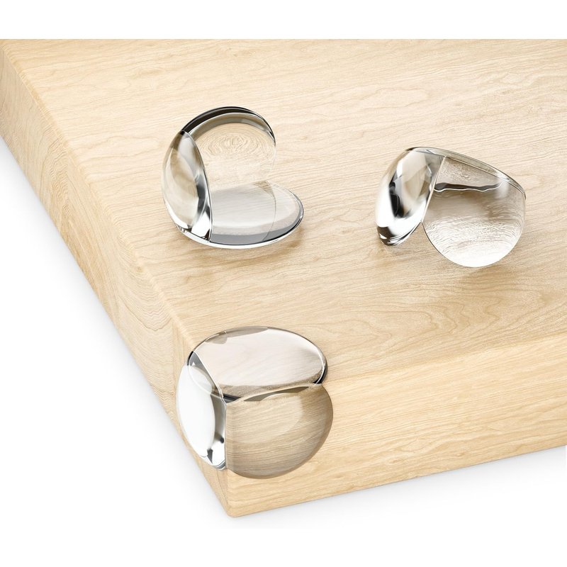 20 Pieces Baby Corner Protectors - Soft Transparent Silicone Sticker Round 20mm X 30mm - Children Table Edge Protection For Wood,Metal,Table,Glass Table Etc.