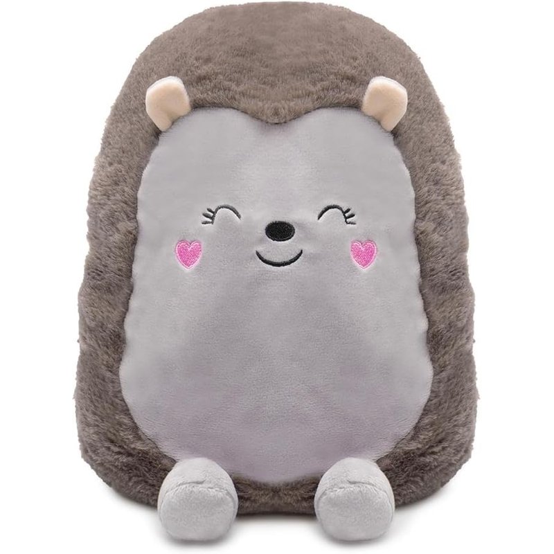 Hot Water Bottle 750ml Animal 3D Fleece Rubber Cover Hedgehog AZ2140