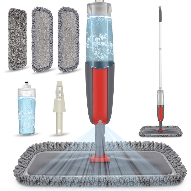 Mop Spray Mop with Spray Mop Microfibre Mop Sprayer for Home,Kitchen,Hardwood,Laminate,Wood,Ceramic